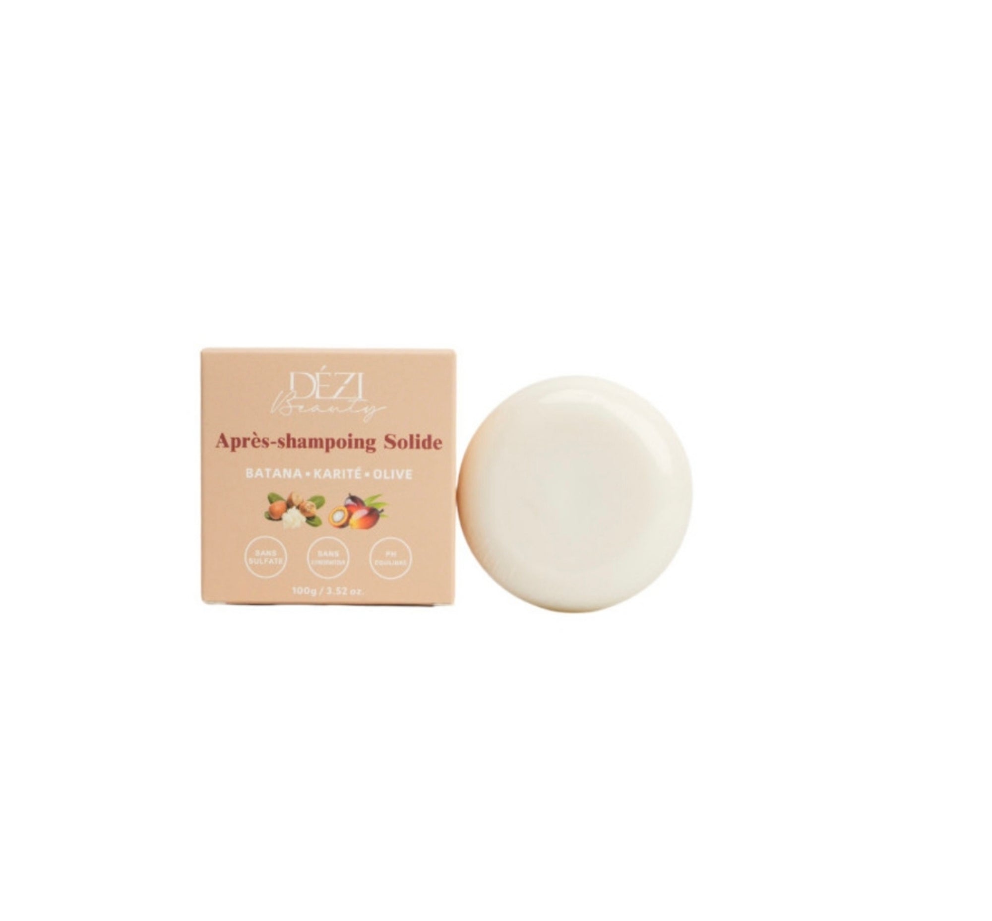 Après-shampoing solide Batana, Karité & Olive
